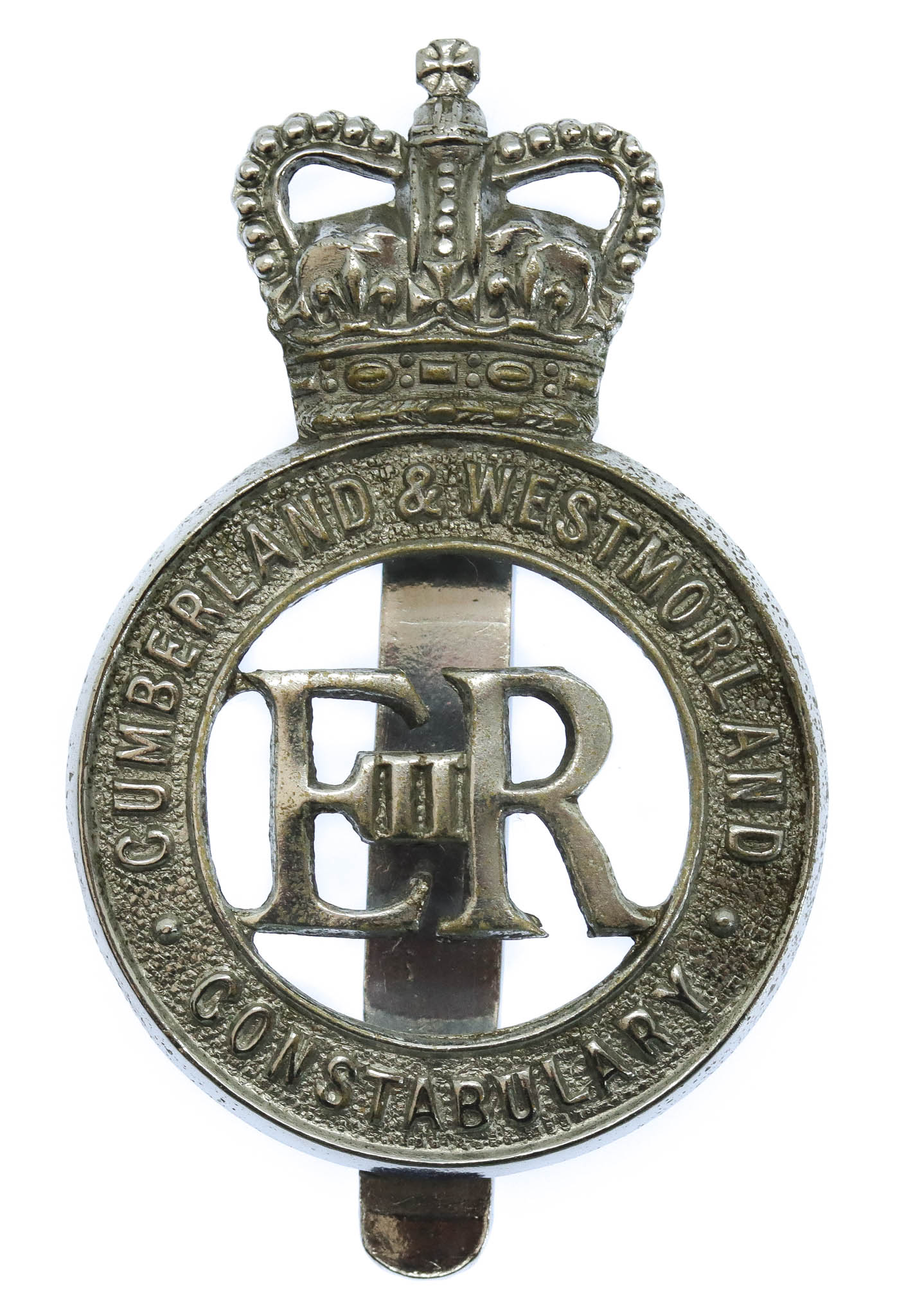Cumberland & Westmoreland Constabulary Cap Badge - Queen's Crown