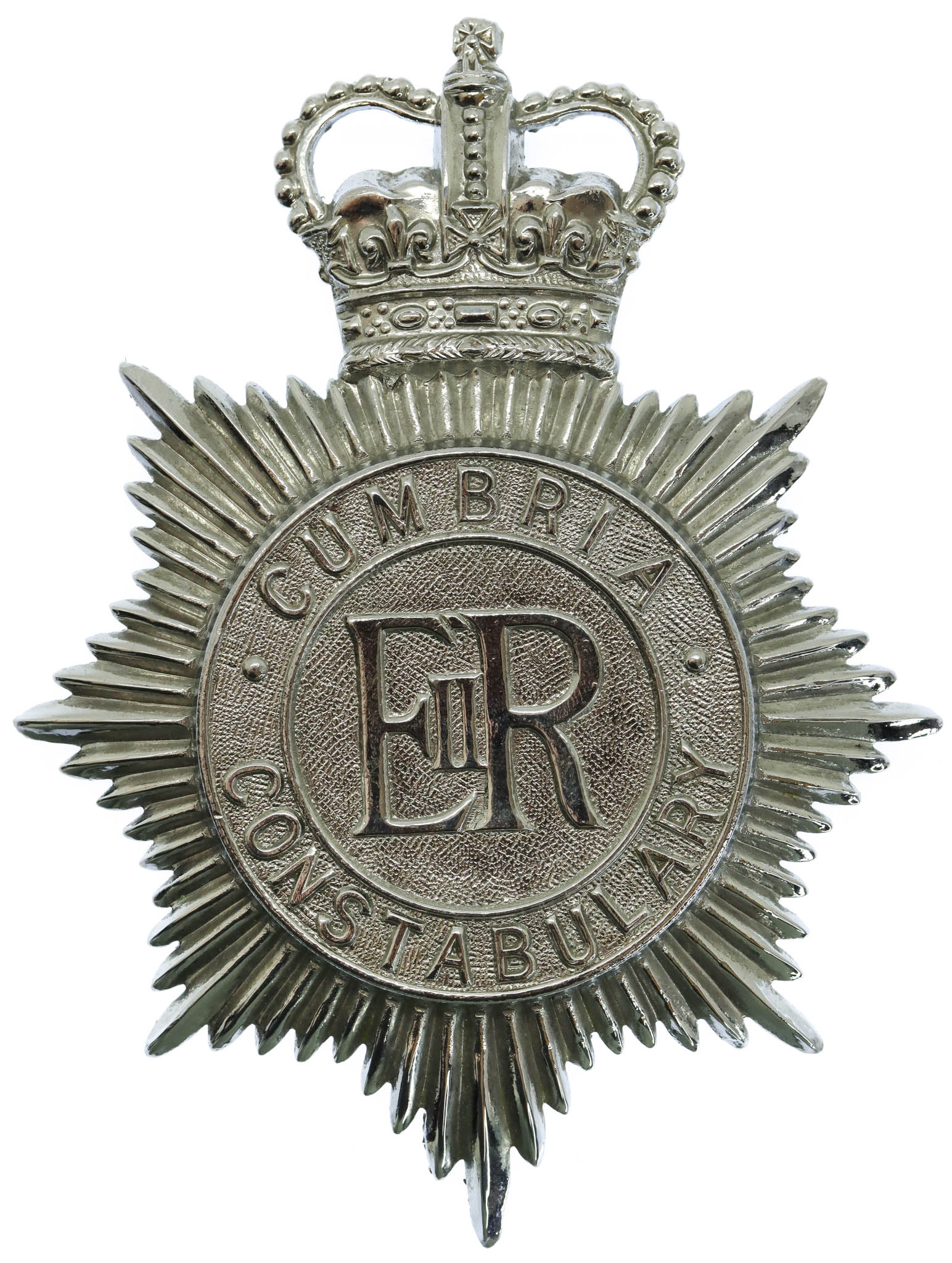 Cumbria Constabulary Helmet Plate - Queen's Crown