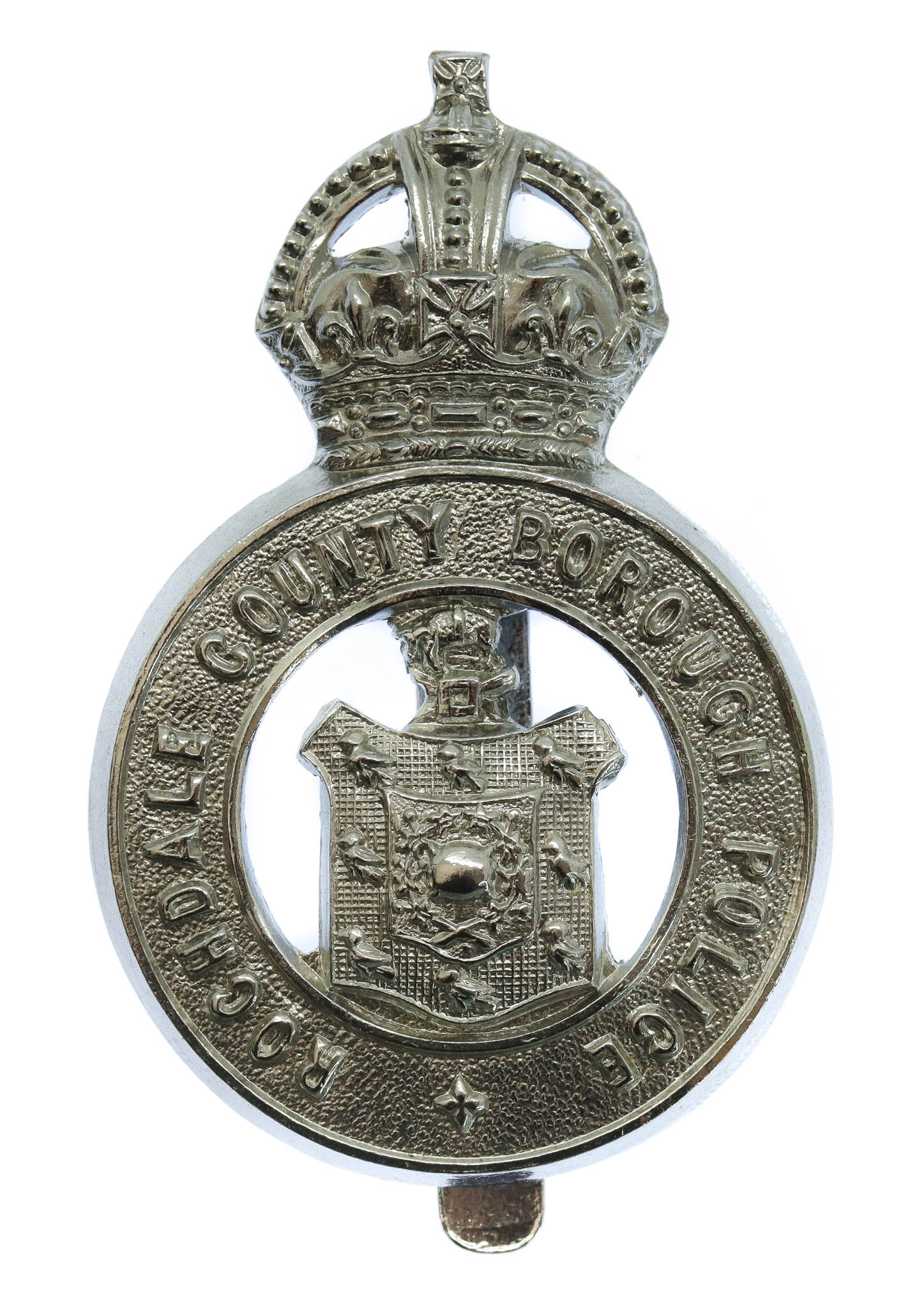 Rochdale County Borough Police Cap Badge - King's Crown