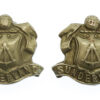 Pair of Sunderland Borough Police White Metal Collar Badges