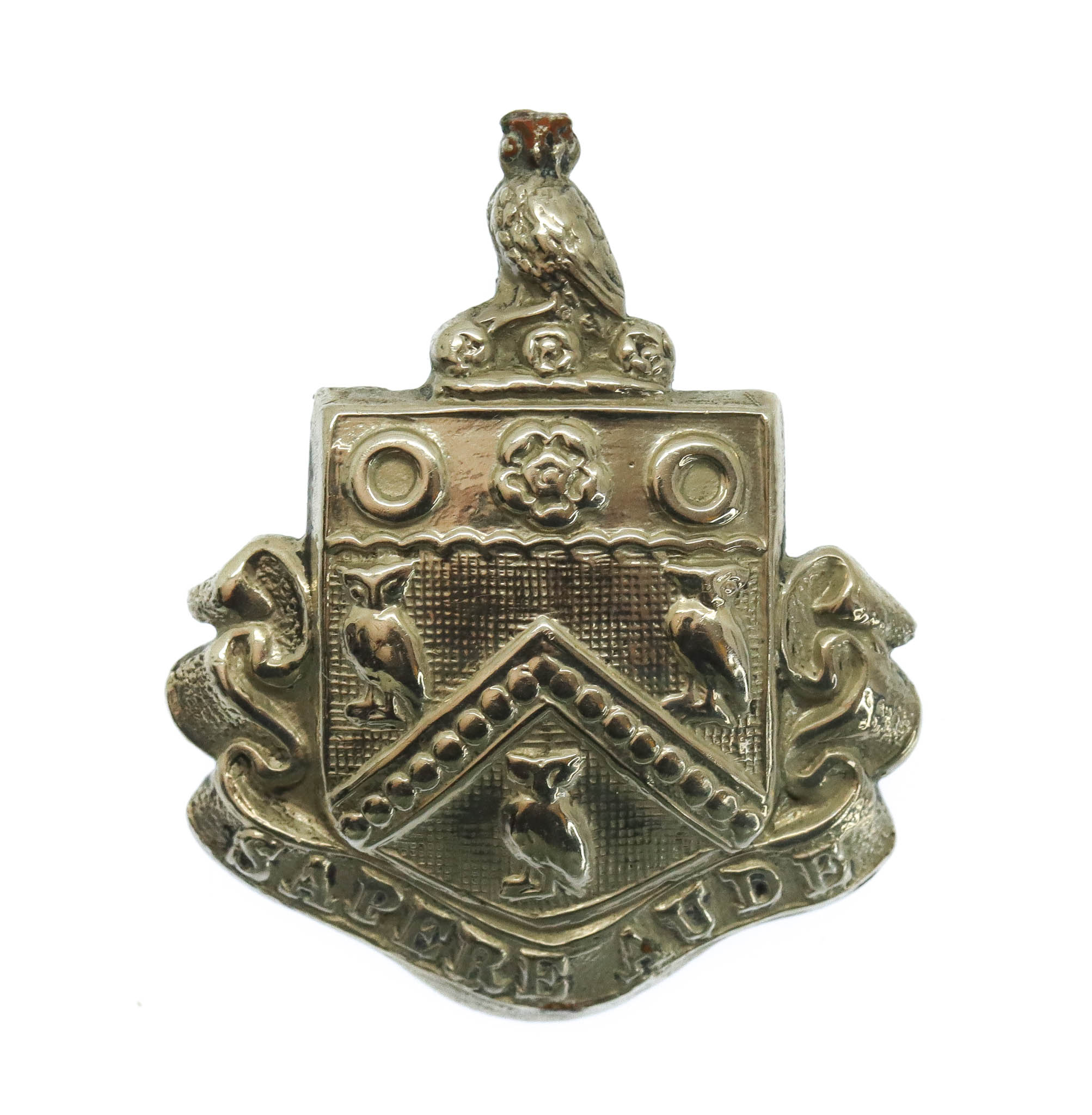 Oldham Borough Police White Metal Collar Badge