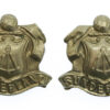Pair of Sunderland Borough Police White Metal Collar Badges