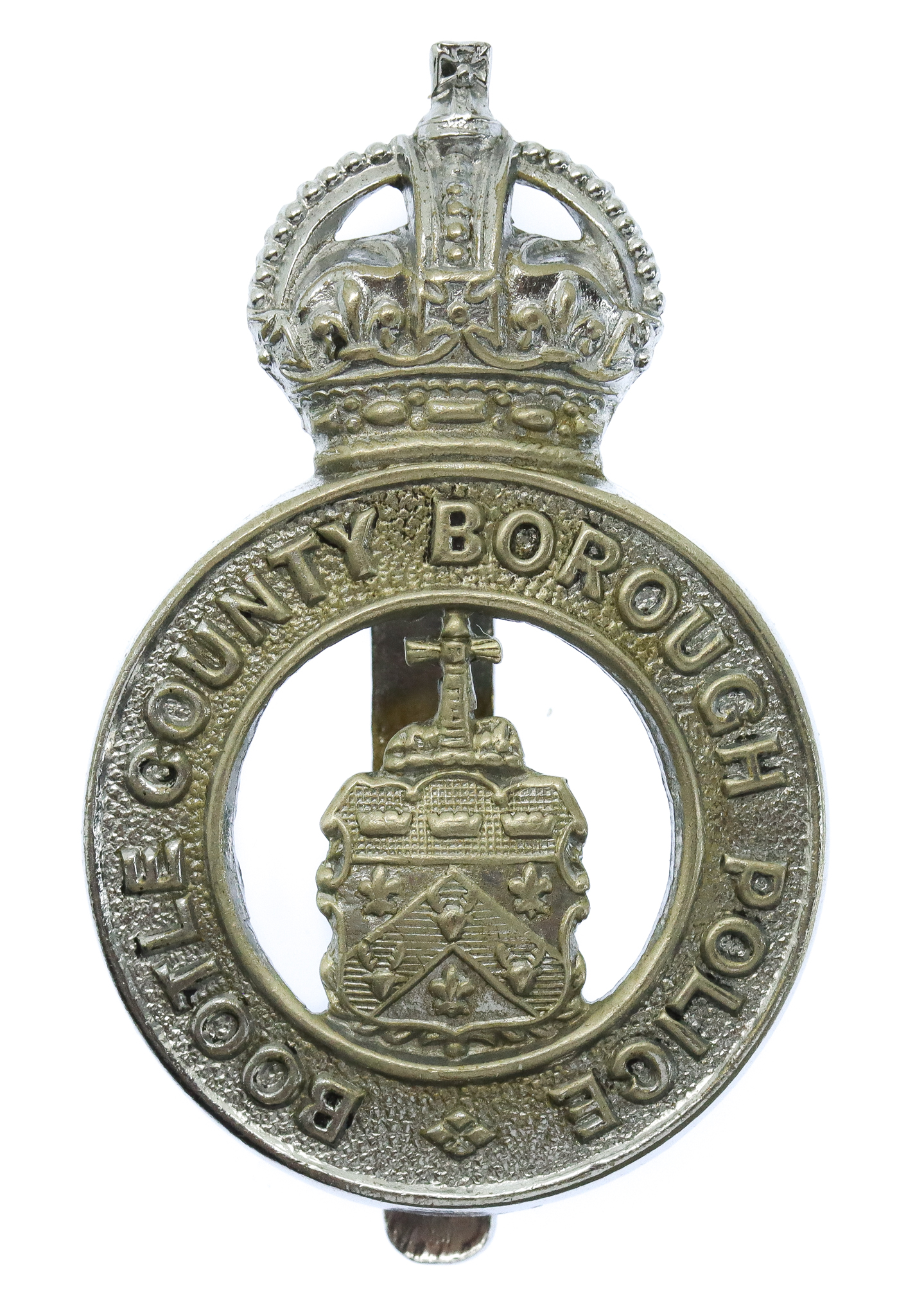 Bootle County Borough Police Cap Badge - King's Crown