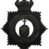Bootle County Borough Police Night Helmet Plate - King's Crown