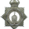 Bootle County Borough Police Chrome Helmet Plate - King's Crown