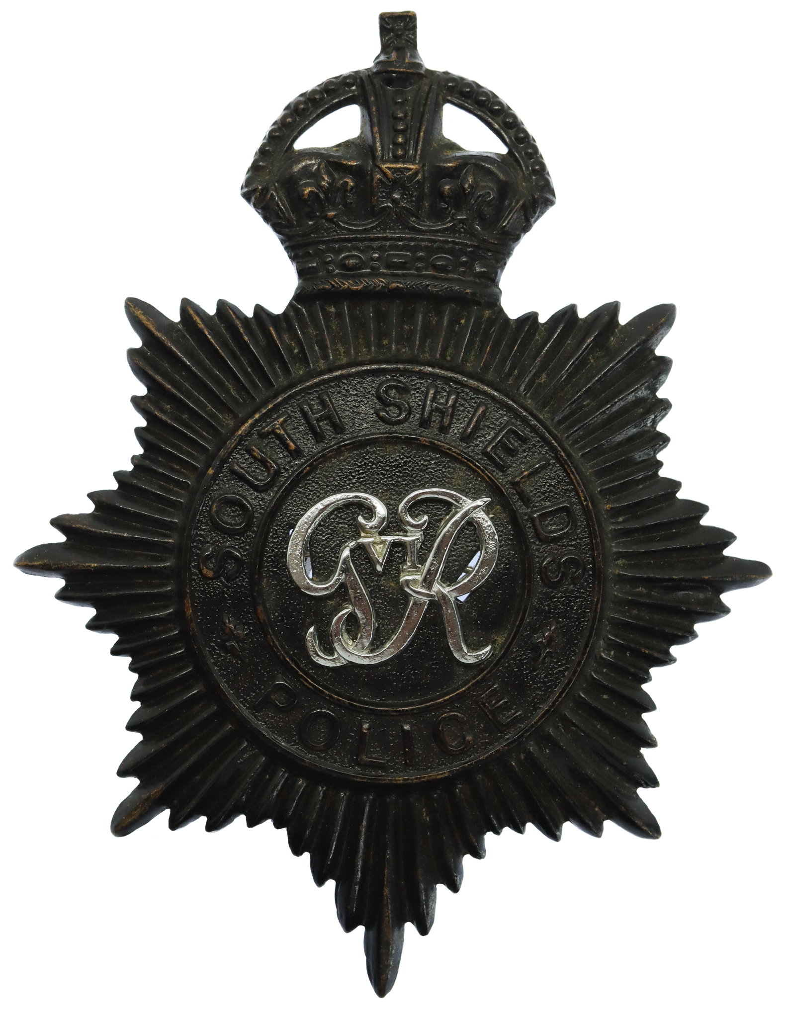 George VI South Shields Police Night Helmet Plate