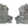 Pair of Birkenhead Borough  Police Collar Badges