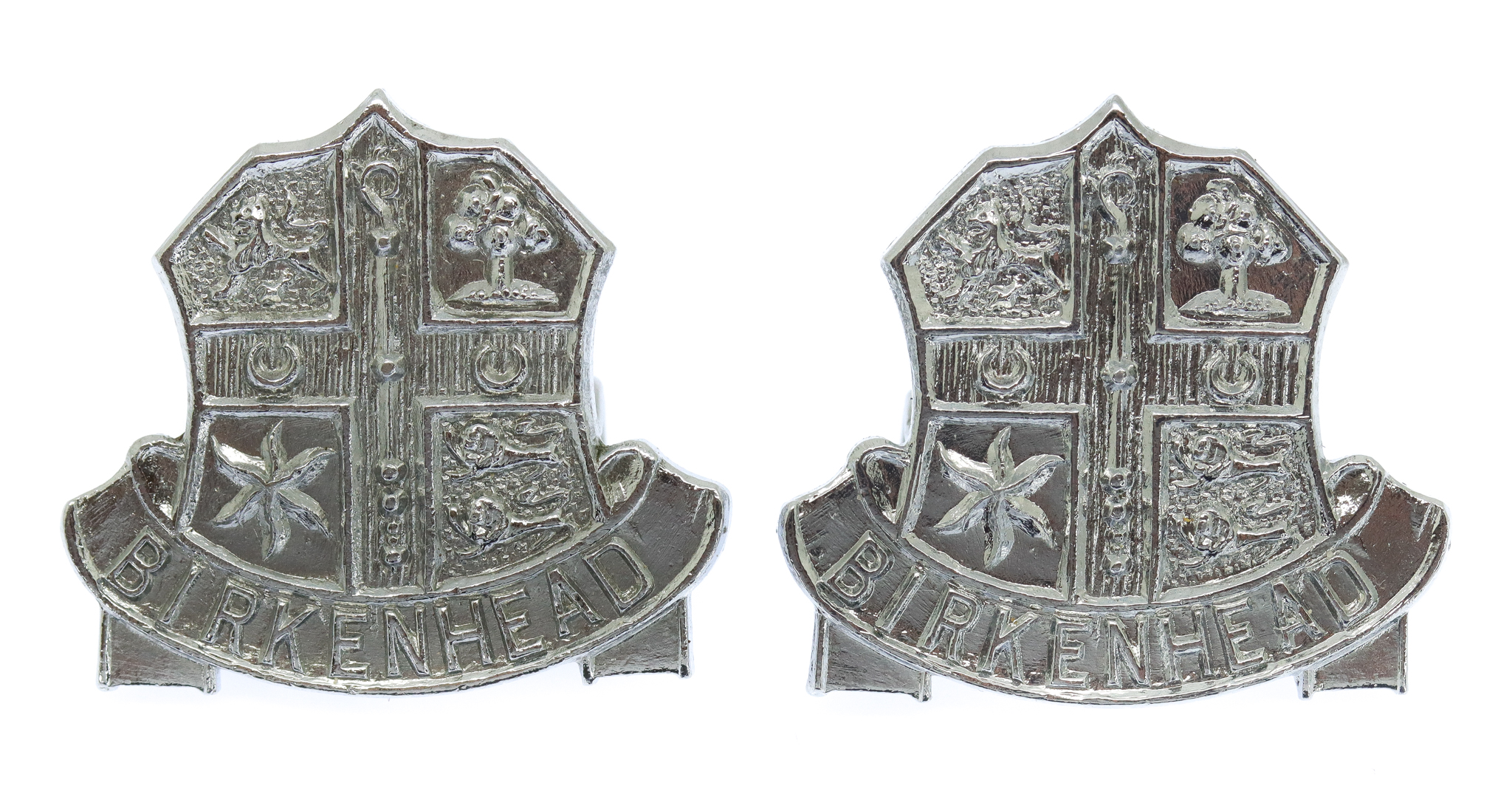 Pair of Birkenhead Borough  Police Collar Badges