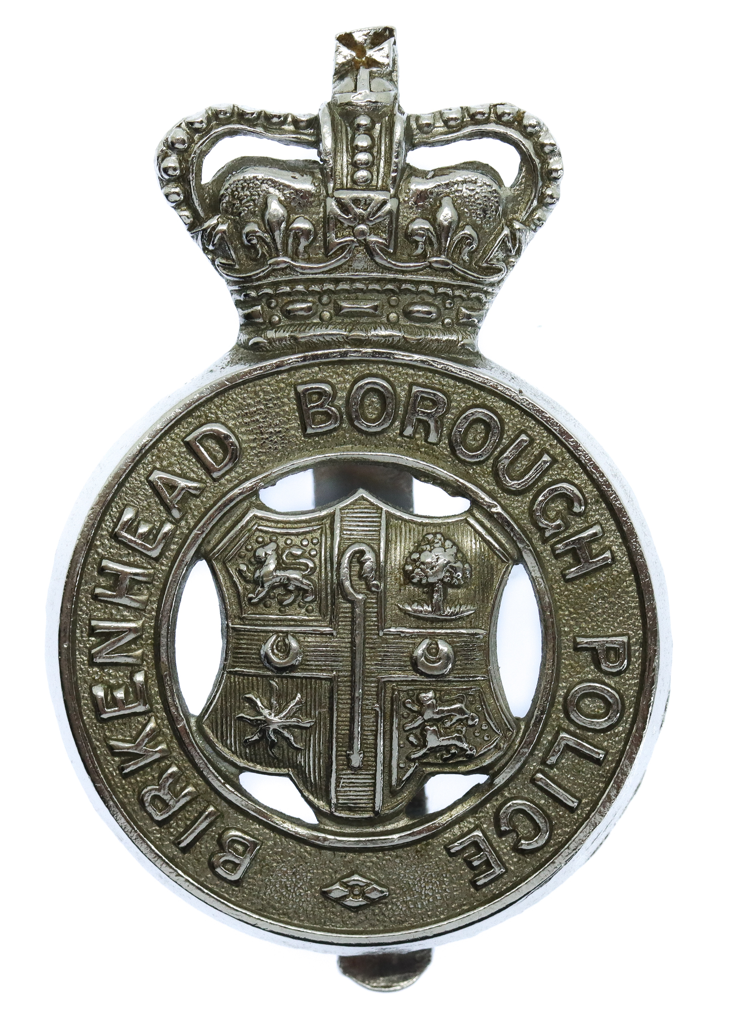 Birkenhead Borough Police Cap Badge - Queen's Crown