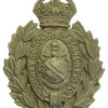 County Borough of Bolton Police White Metal Wreath Helmet Plate - King's Crown