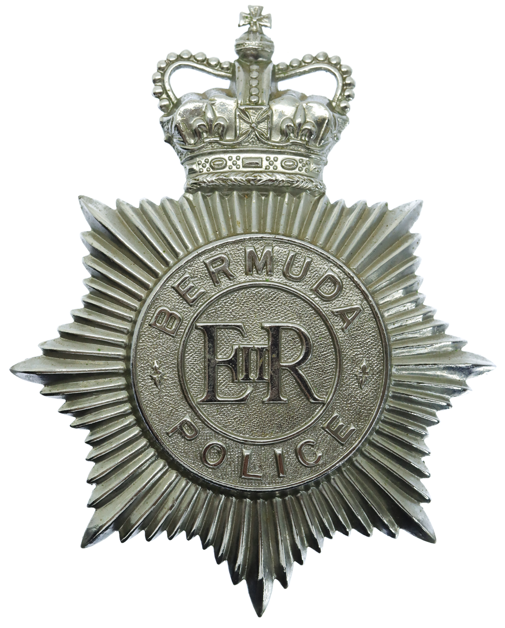 Bermuda Police Helmet Plate - Queen's Crown