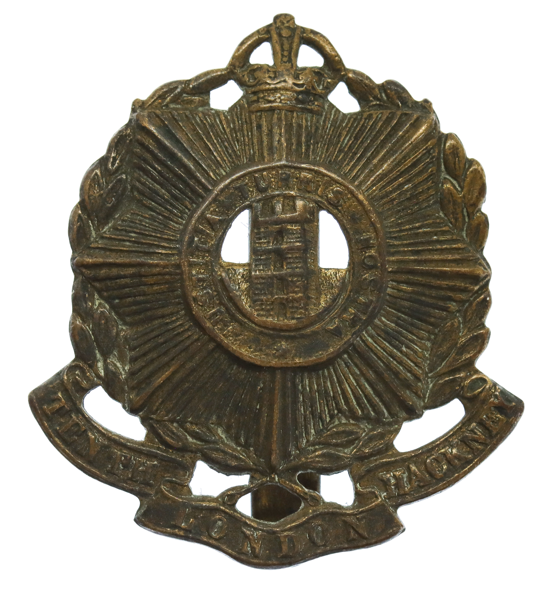 10th County of London Bn. (Hackney Rifles) London Regiment Cap Badge