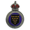 Cornwall Constabulary Police War Reserve Enamelled Lapel Badge - King's Crown