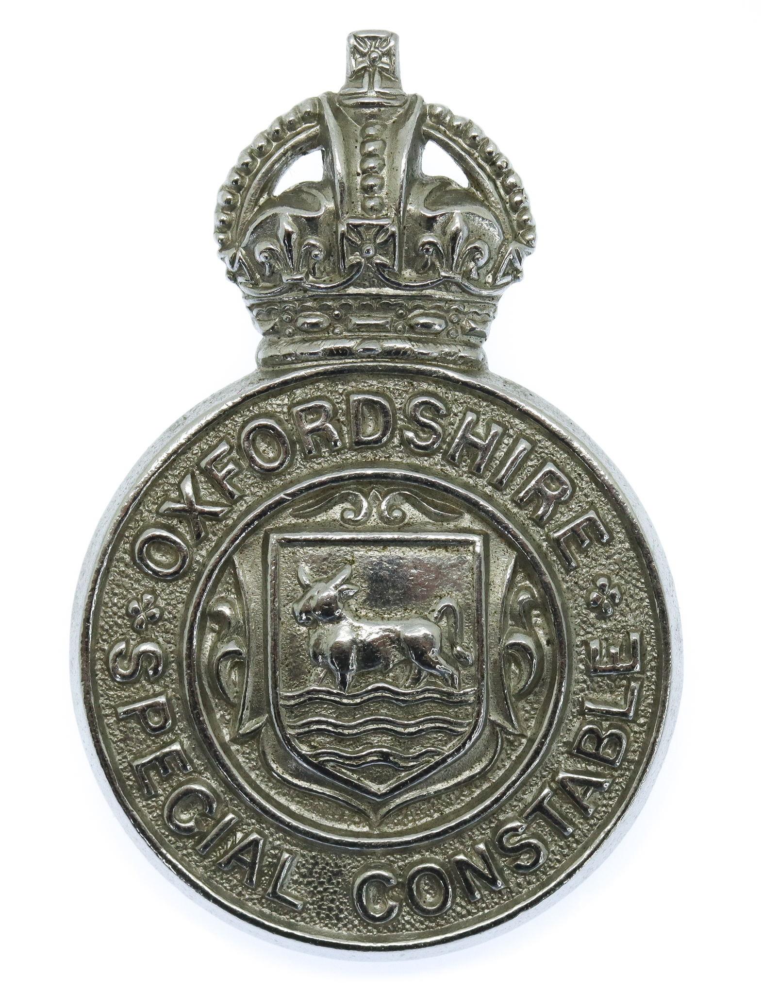 Oxfordshire Special Constabulary Cap Badge - King's Crown