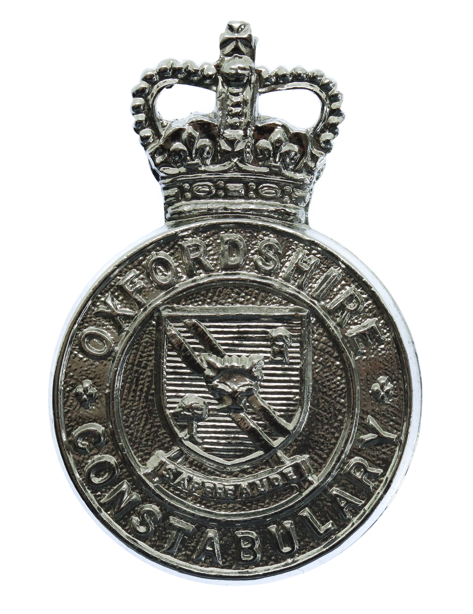 Oxfordshire Constabulary Cap Badge - Queen's Crown