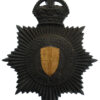 City of London Police Black Star Helmet Plate - King's Crown