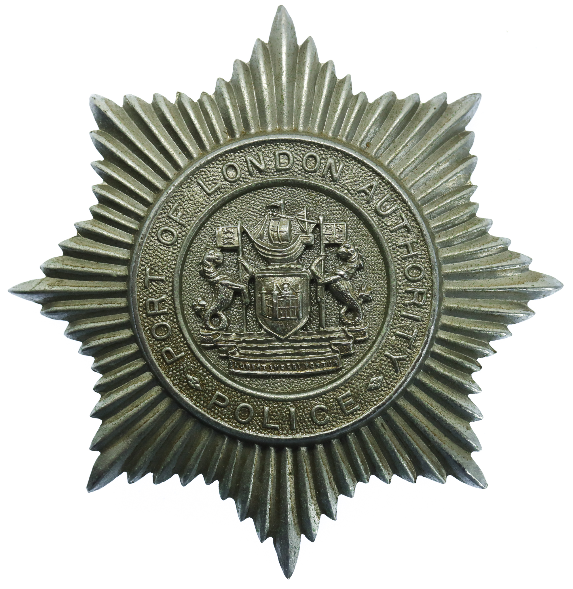 Port of London Authority Police Star Helmet Plate