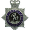 Kent County Constabulary Senior Officer's Enamelled Cap Badge - Queen's Crown