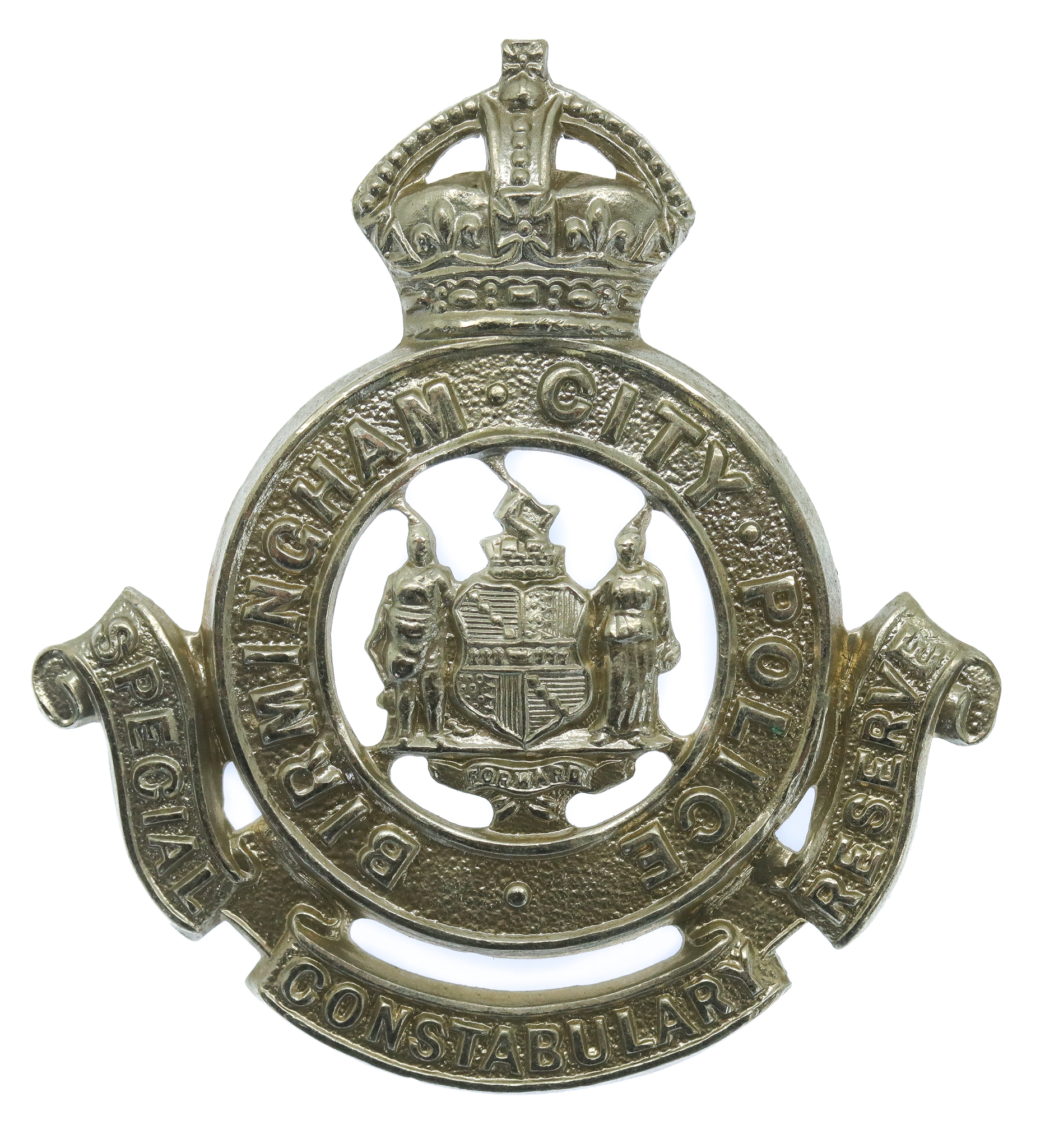 Birmingham City Police Special Constabulary Reserve Cap Badge - King's Crown