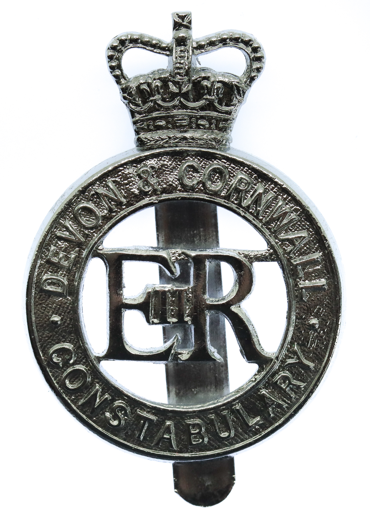 Devon & Cornwall Constabulary Cap Badge - Queen's Crown