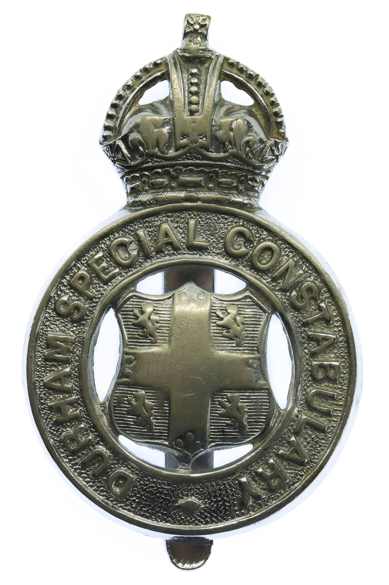 Durham Special Constabulary Cap Badge - King's Crown