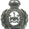 Newcastle-Upon-Tyne City Police Chrome Wreath Helmet Plate - King's Crown