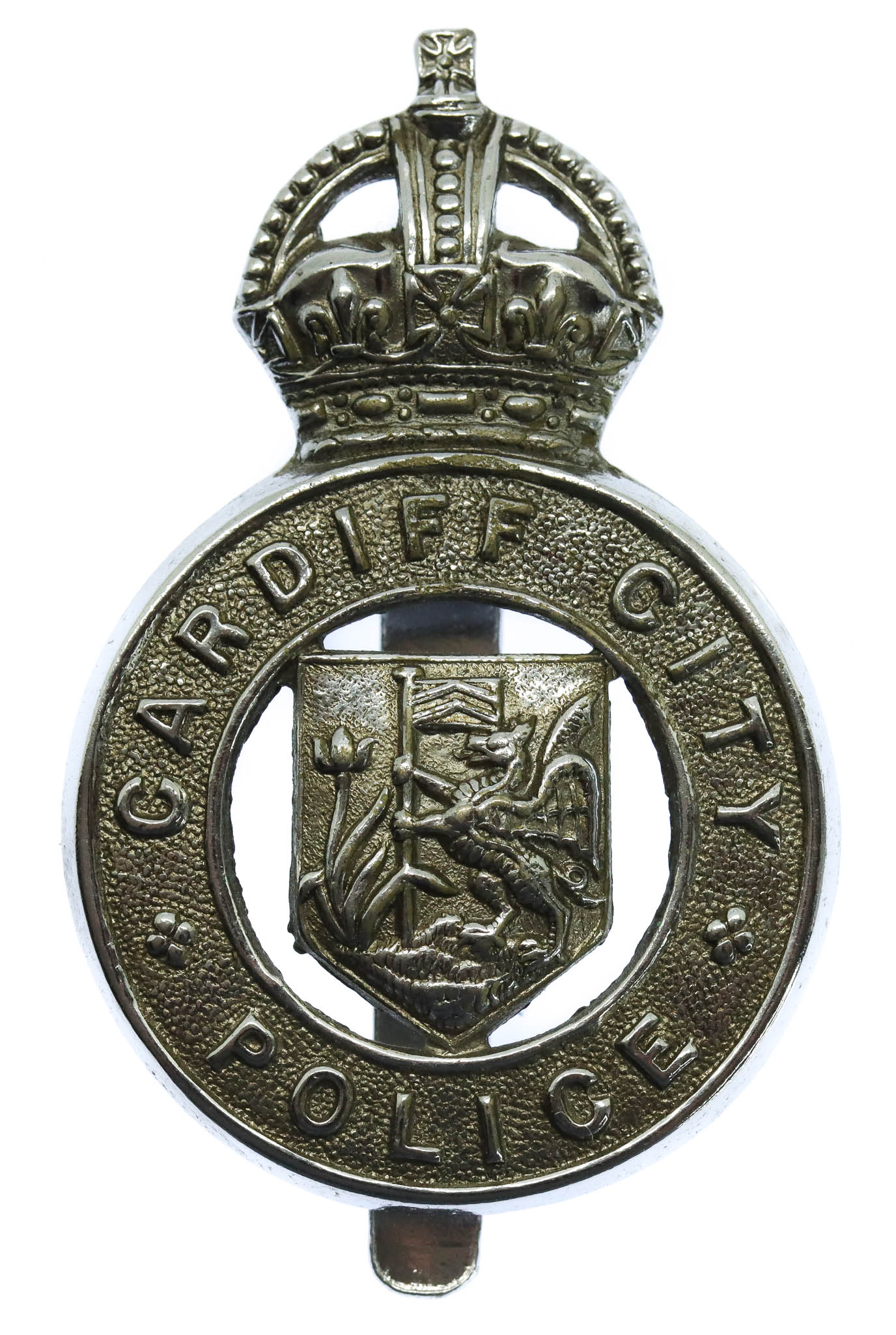 Cardiff City Police Cap Badge - King's Crown