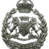 Plymouth City Police Wreath Helmet Plate - King's Crown