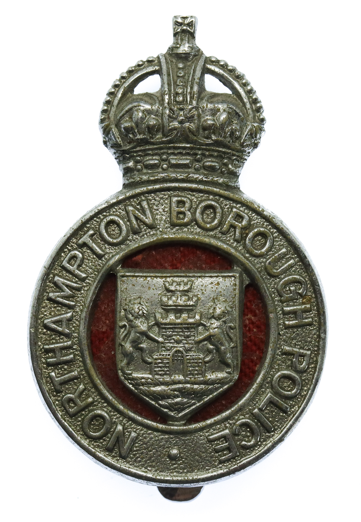 Northampton Borough Police Cap Badge - King's Crown