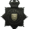 Essex Constabulary Night Helmet Plate - King's Crown