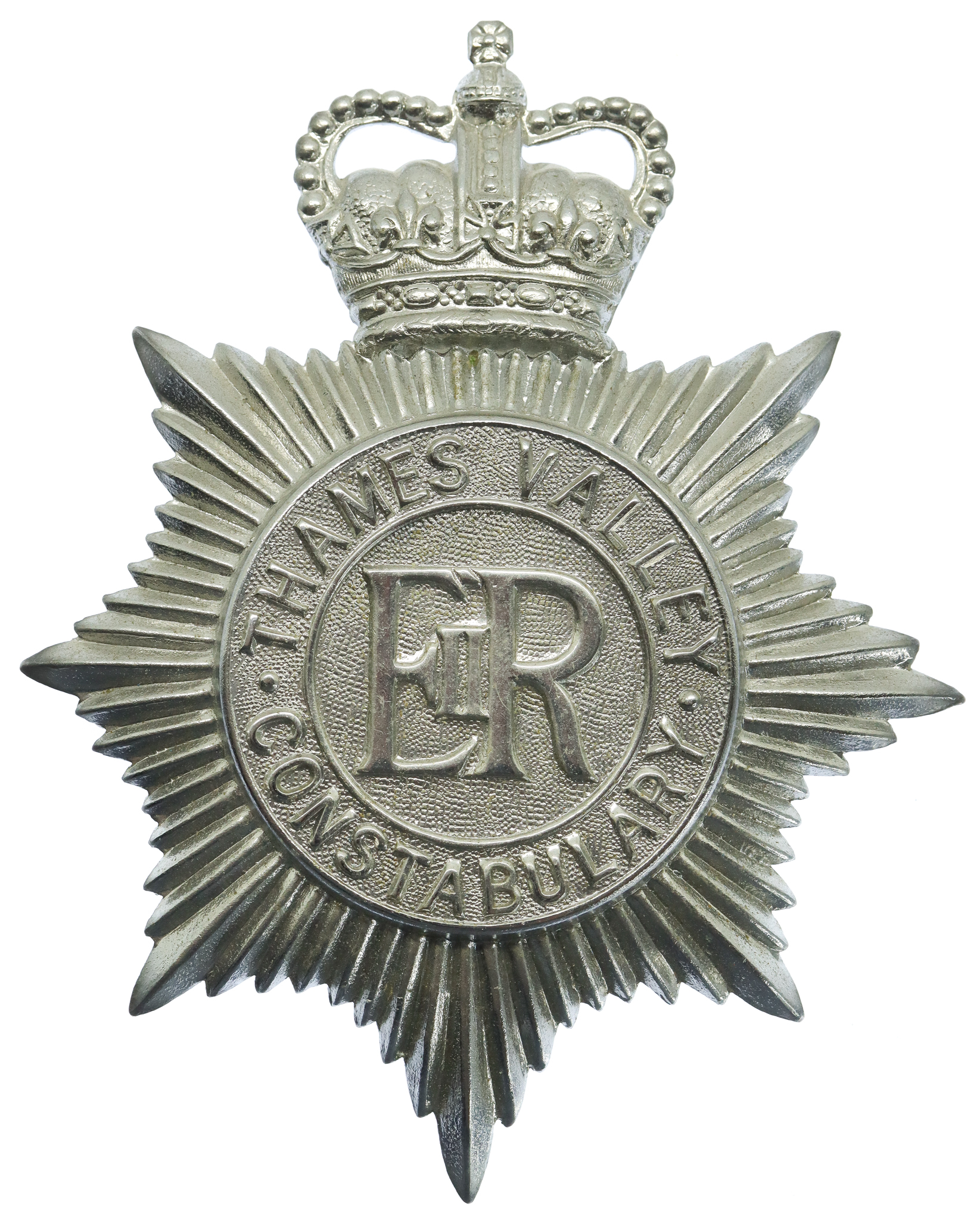 Thames Valley Constabulary Helmet Plate - Queen's Crown