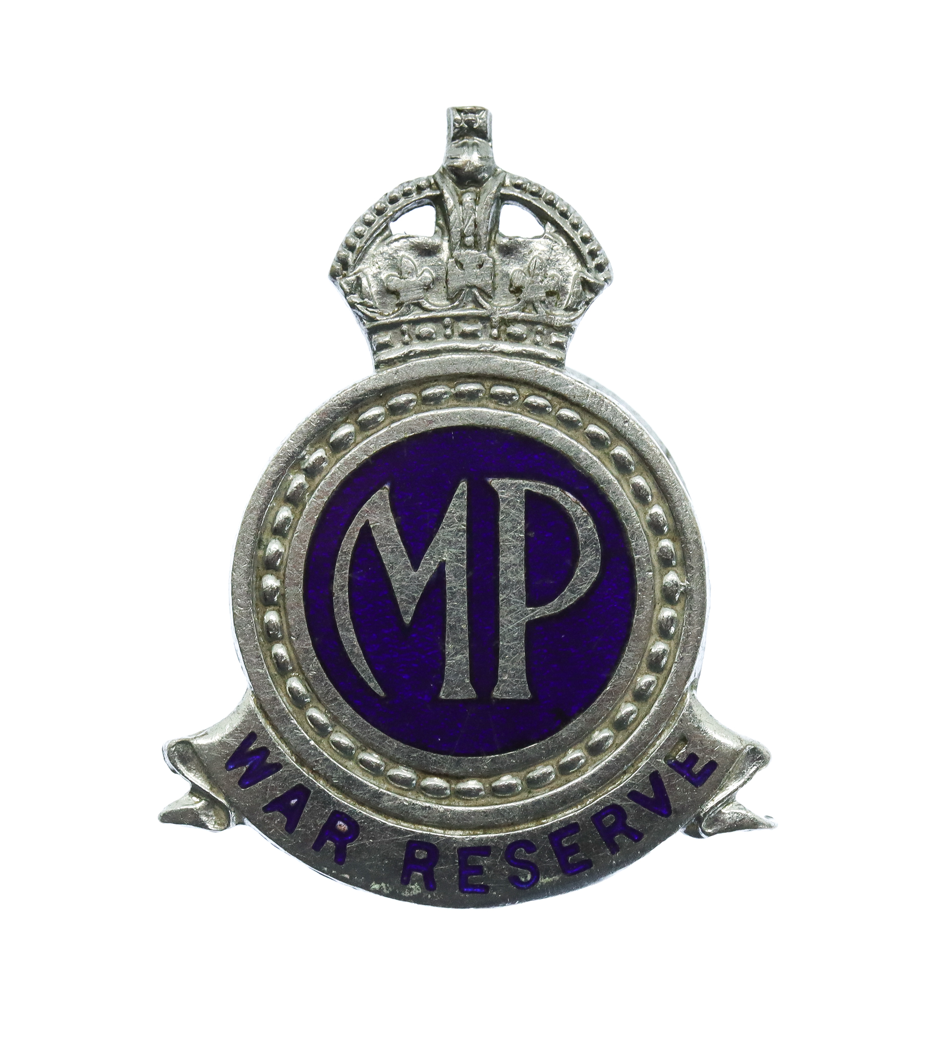 WW2 Metropolitan Police War Reserve Enamelled Lapel Badge