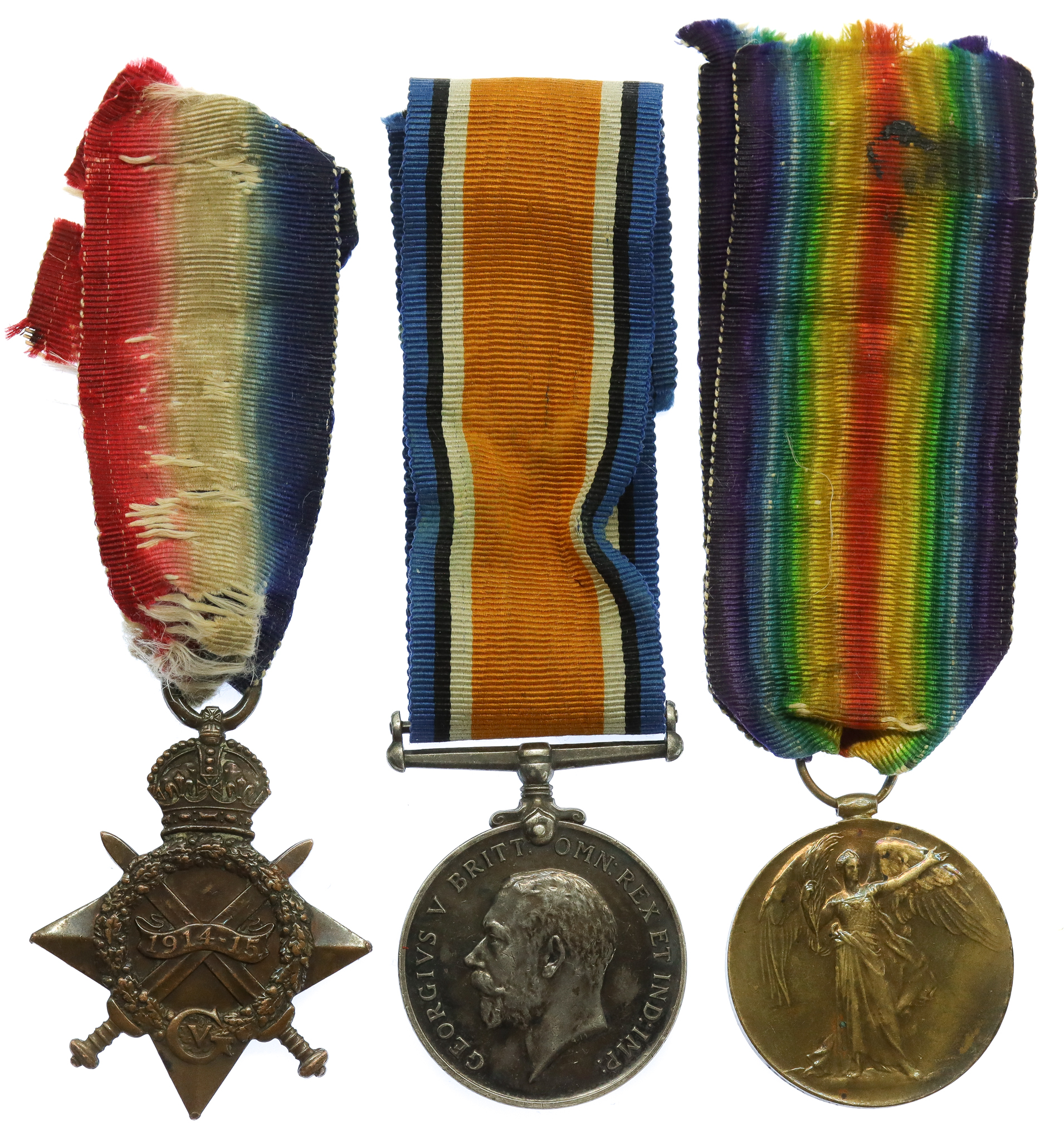WW1 1914-15 Star Medal Trio - Sjt. J.H. Lilley, York & Lancaster Regiment