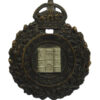 Isle of Wight Police Black Wreath Helmet Plate - King's Crown