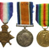 WW1 1914-15 Star Medal Trio - Cpl. G.E. Barker, Royal Artillery