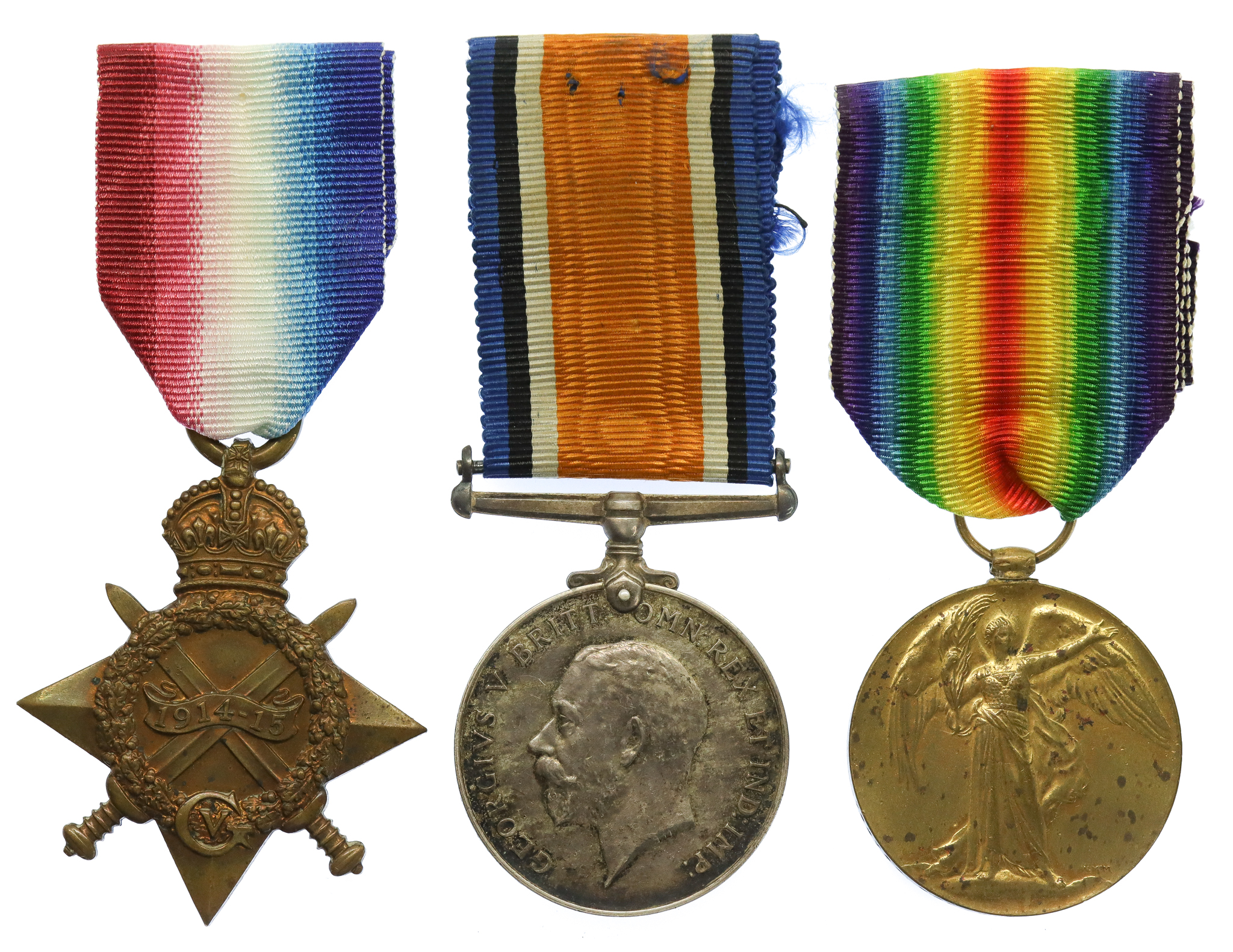 WW1 1914-15 Star Medal Trio - Cpl. G.E. Barker, Royal Artillery