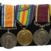 Sudan, WW1 Mentioned in Despatches, LS&GC and Territorial Efficiency Medal Group of Seven - W.O.2. H. Hartley, Royal Artillery