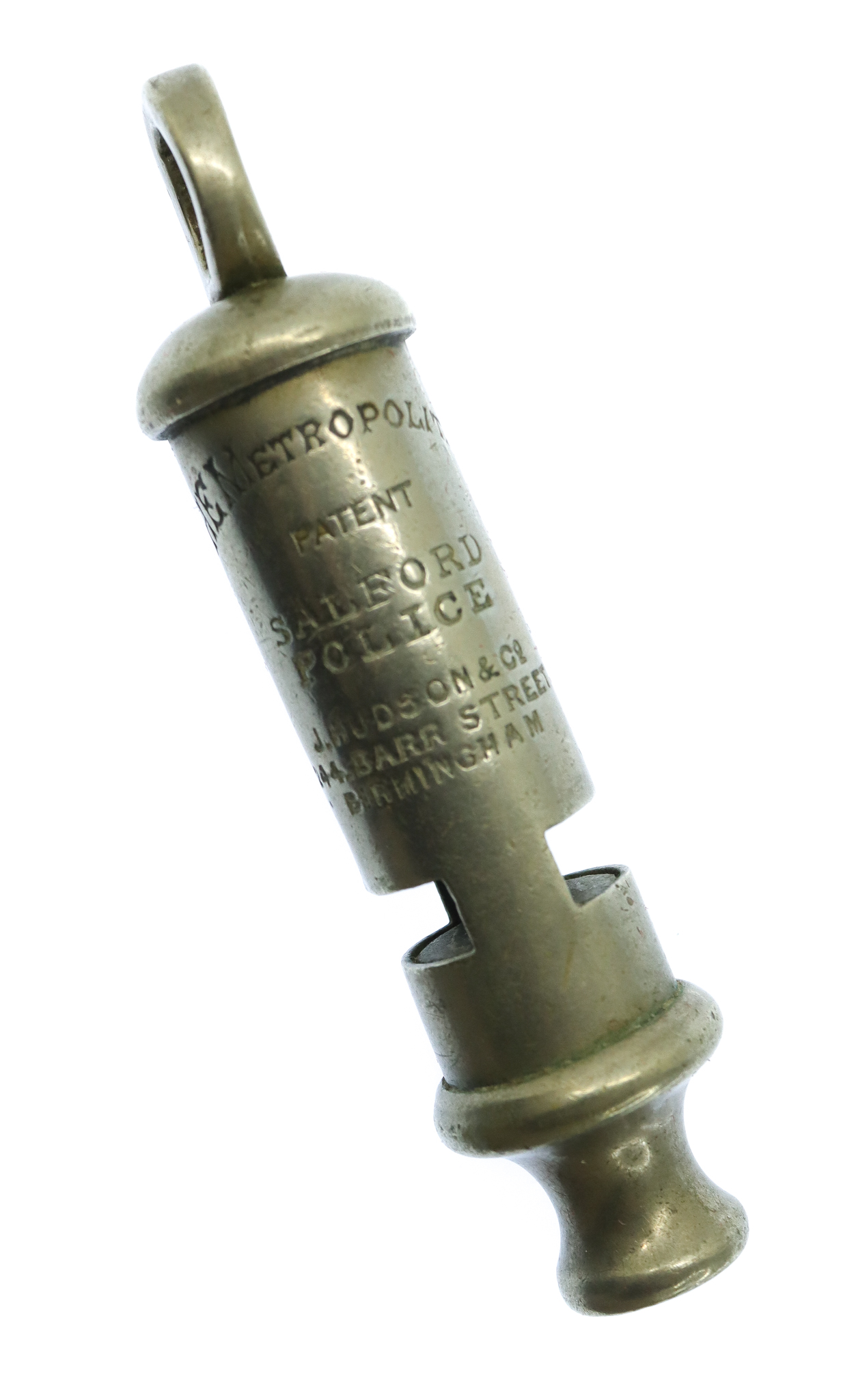 Salford City Police 'The Metropolitan' Patent Police Whistle