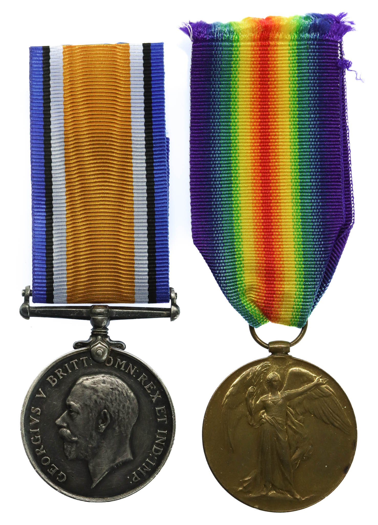 WW1 British War & Victory Medal Pair - Pte. T. Sheard, King's Own Yorkshire Light Infantry - Seriously Wounded at the Battle of the Somme