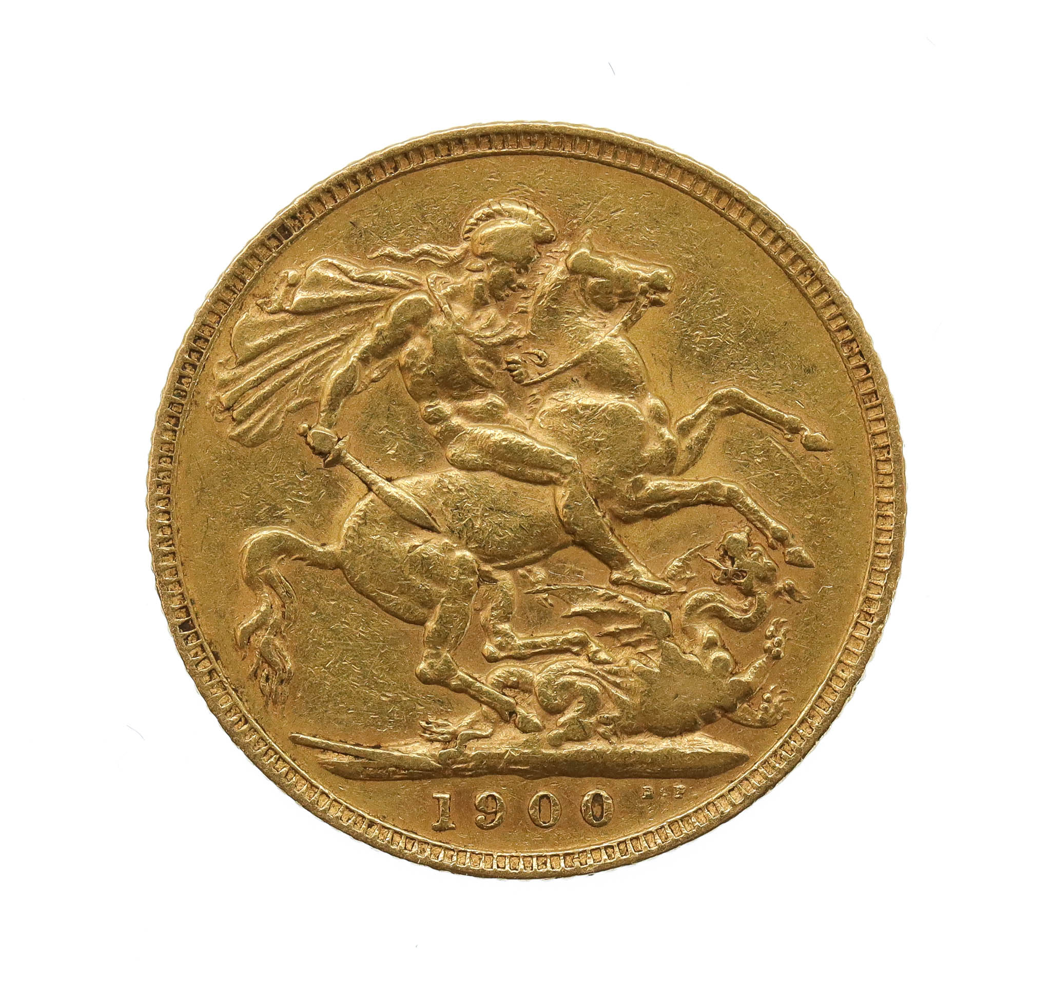 1900 Victoria Gold Full Sovereign Coin