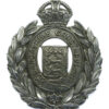 Lancashire Constabulary Chrome Wreath Helmet Plate - King's Crown