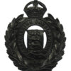 Lancashire Constabulary Black Wreath Helmet Plate - King's Crown