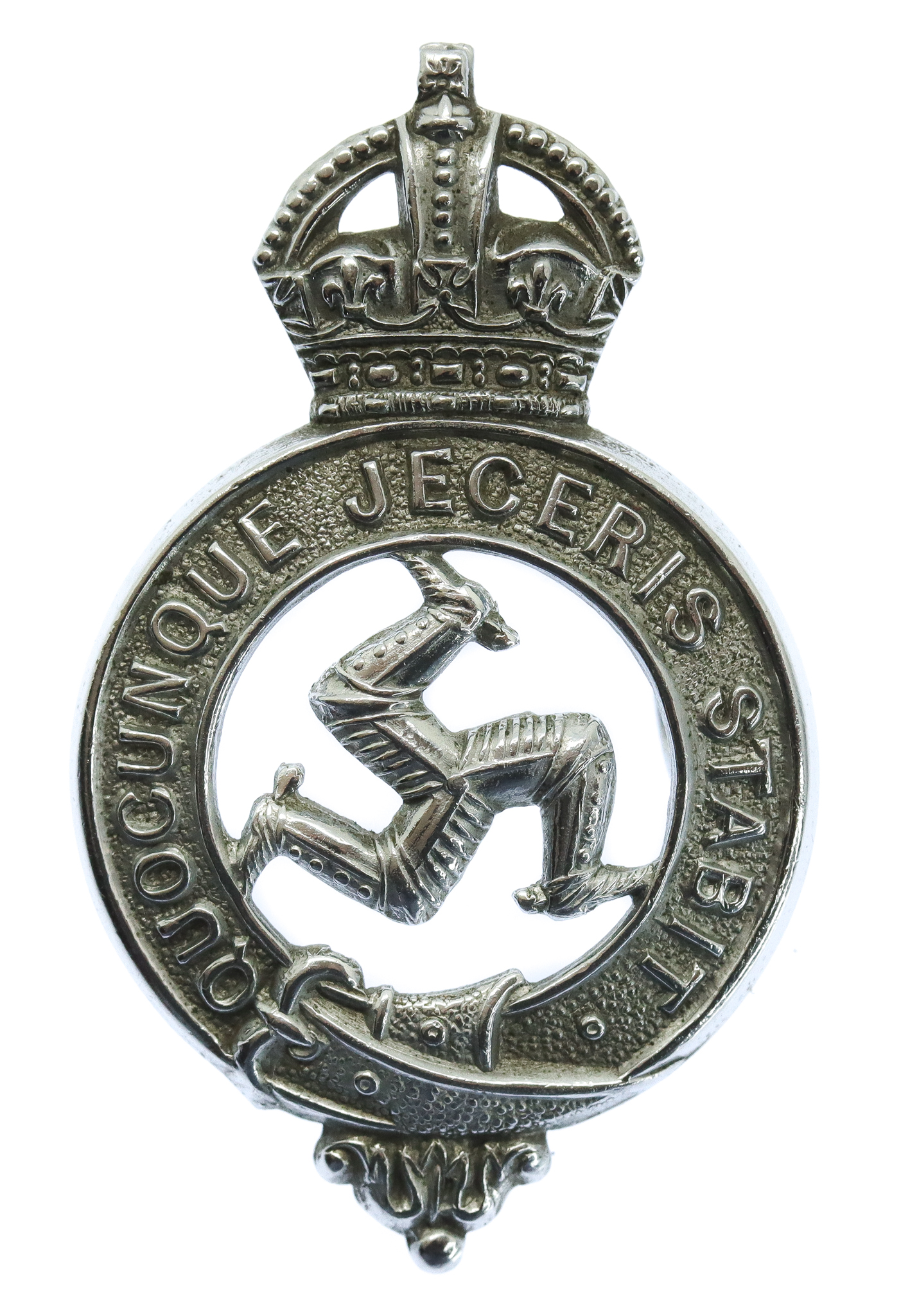 Isle of Man Constabulary Cap Badge - King's Crown
