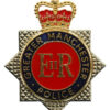 Greater Manchester Police Enamelled Star Cap Badge - Queen's Crown