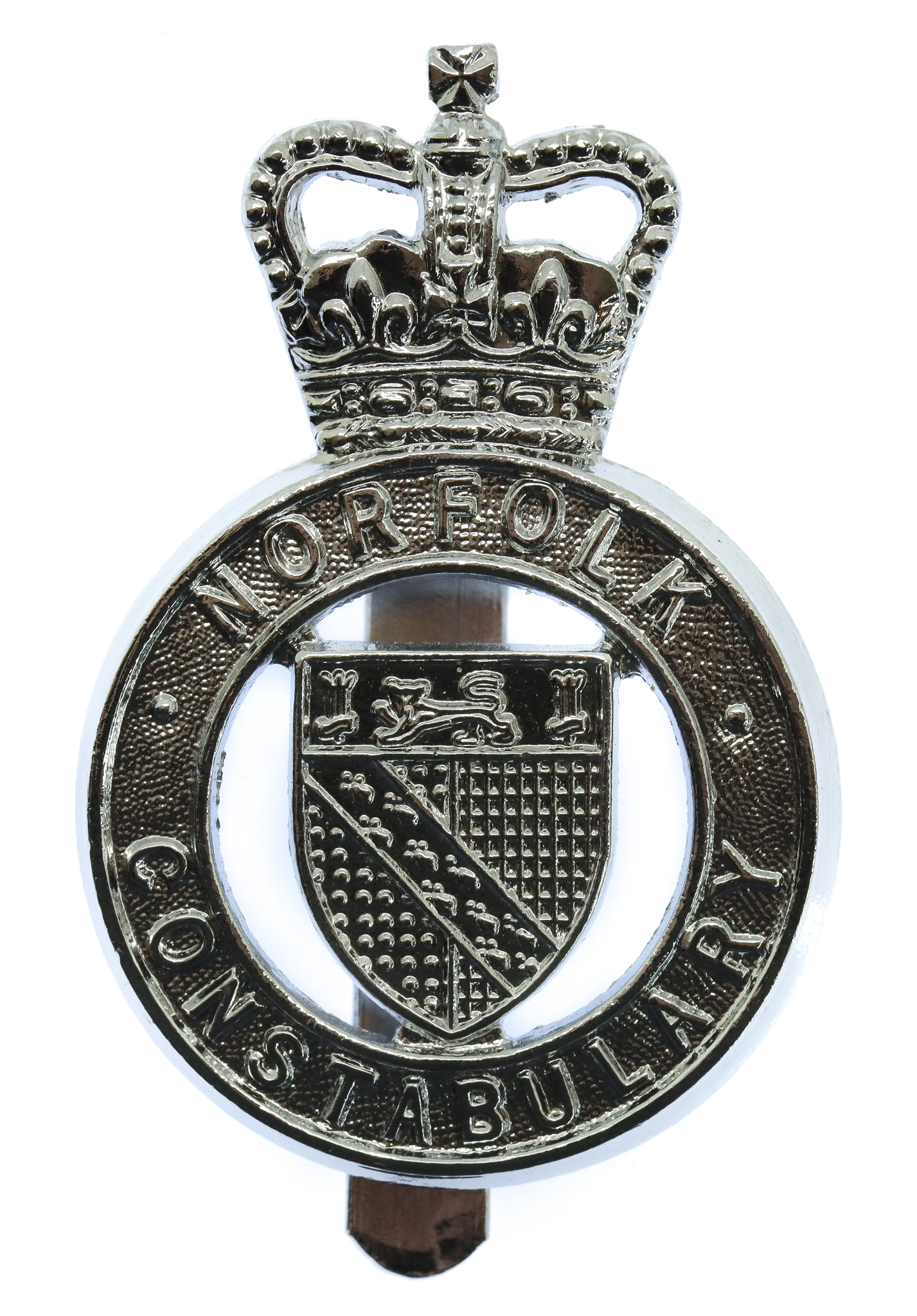 Norfolk Constabulary Cap Badge - Queen's Crown