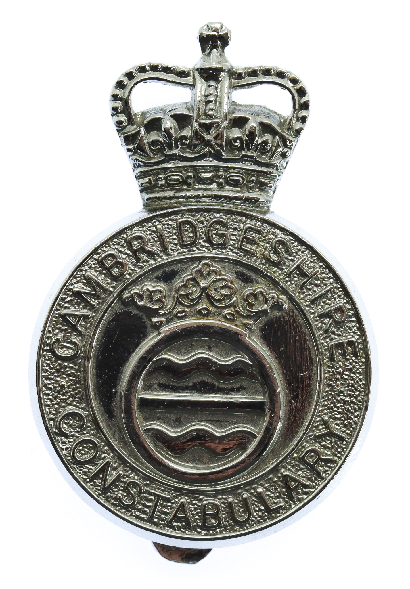 Cambridgeshire Constabulary Cap Badge - Queen's Crown