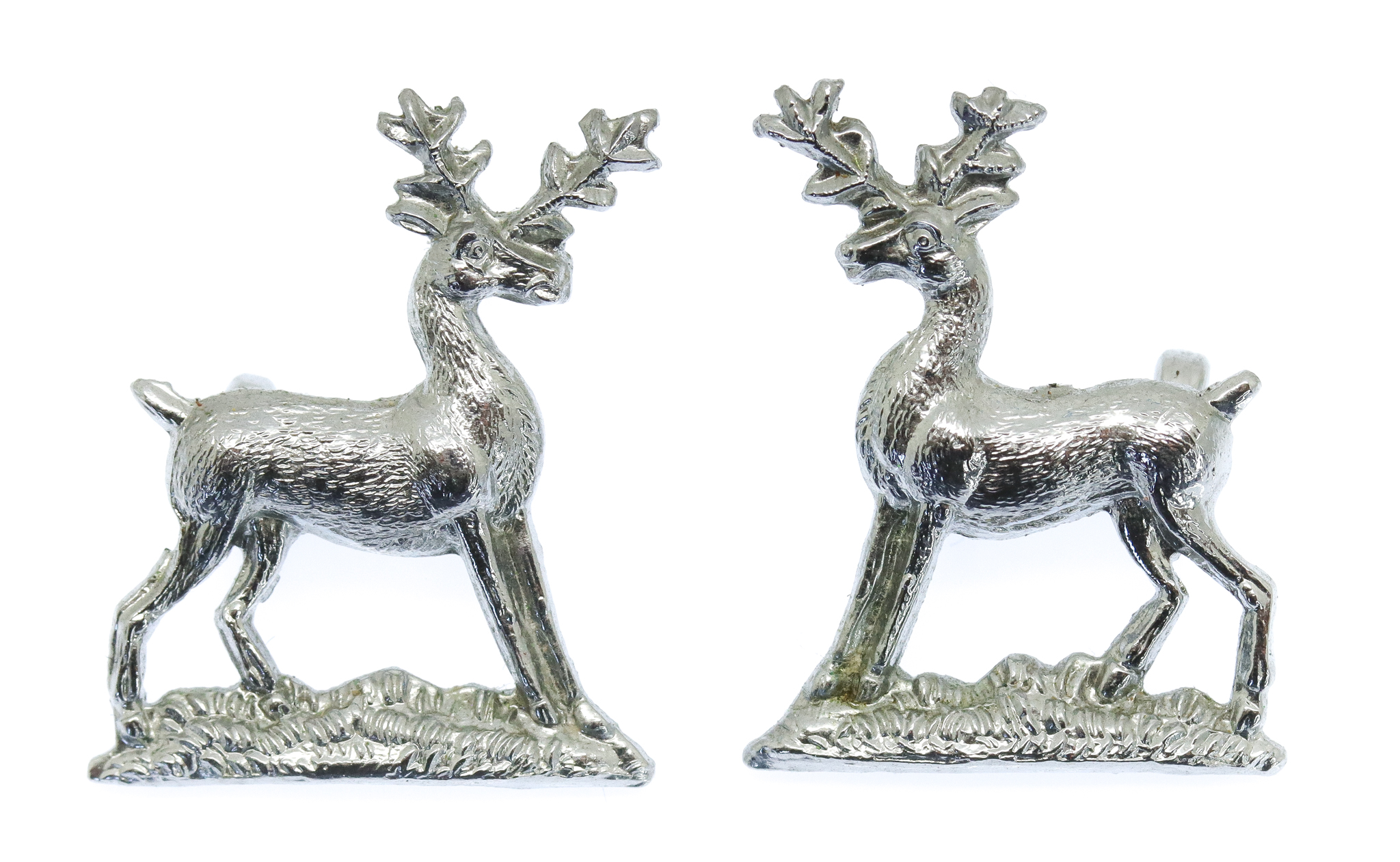 Pair of Hertfordshire Constabulary Chrome Collar Badges