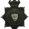 Portsmouth City Police Night Helmet Plate - King's Crown