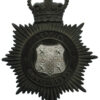 Durham Constabulary Black Helmet Plate - Queen's Crown