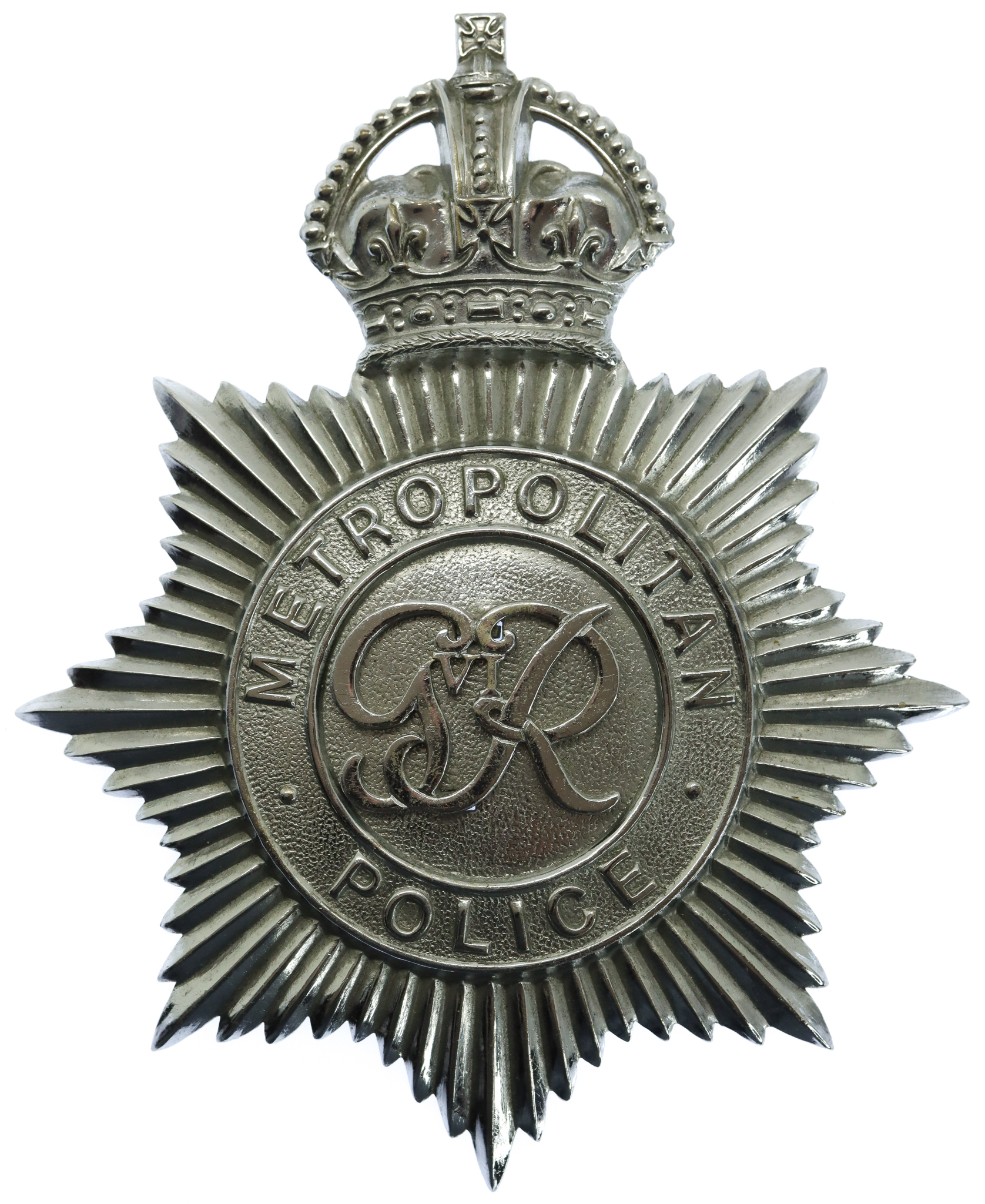 George VI Metropolitan Police Inspectors Ceremonial Helmet Plate